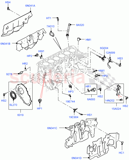 Part Diagram for Land Rover LR128484