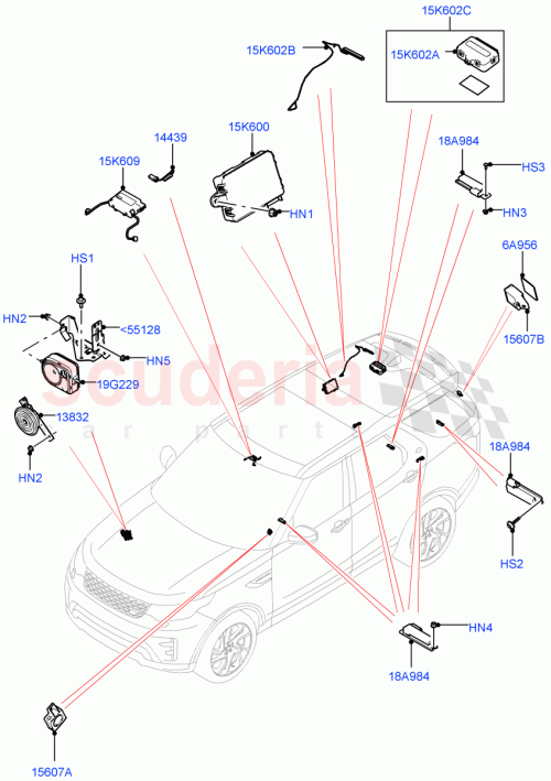 Part Diagram for Land Rover LR144134