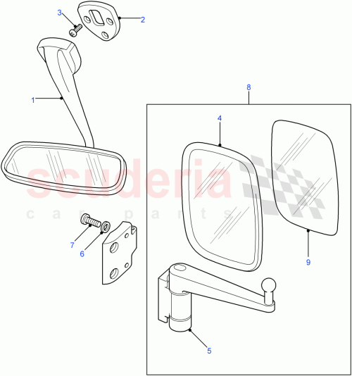 Part Diagram for Land Rover MTC5083