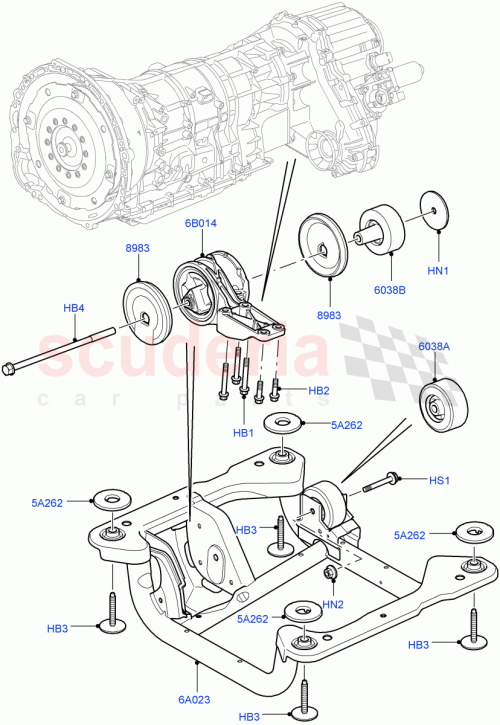 Part Diagram for Land Rover RYH000080