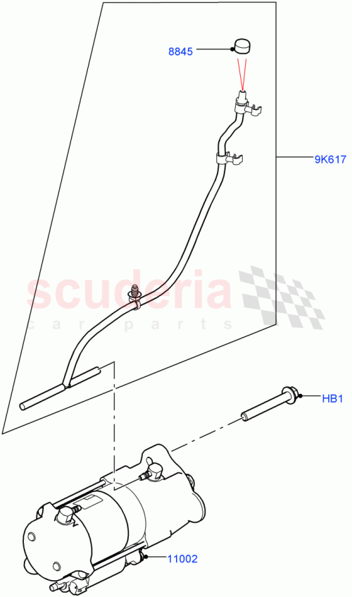 Part Diagram for Land Rover LR081407