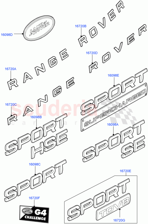 Part Diagram for Land Rover DAB500170MBJ