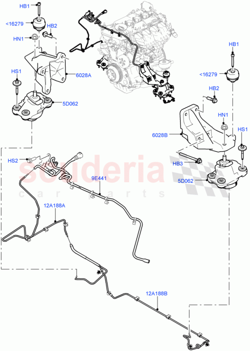 Part Diagram for Land Rover LR057580