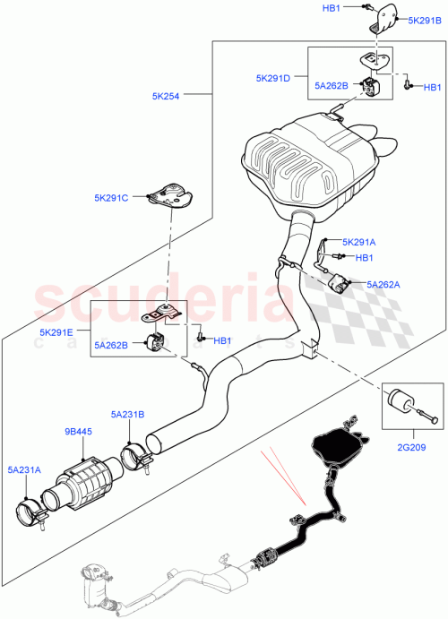 Part Diagram for Land Rover LR113587