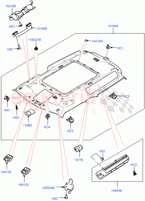 Part Diagram for Land Rover LR129595