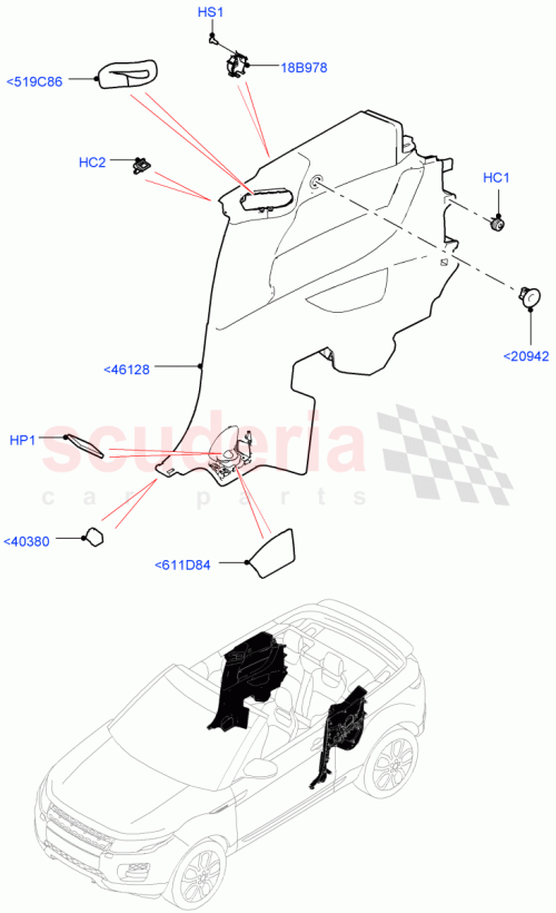 Part Diagram for Land Rover LR077138