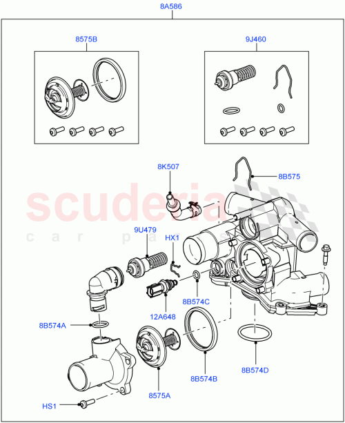 Part Diagram for Land Rover 1255708