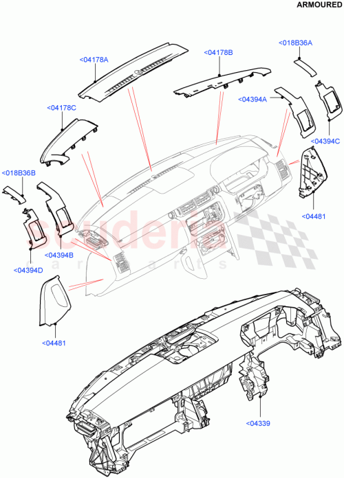 Part Diagram for Land Rover LR108942