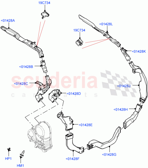 Part Diagram for Land Rover LR153644