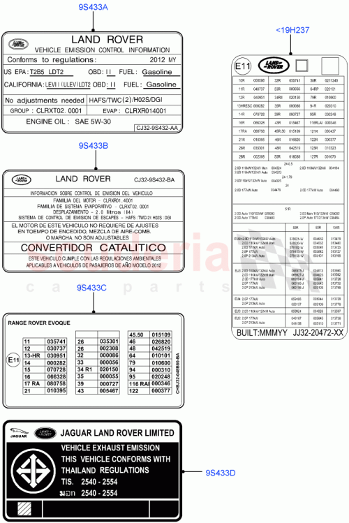 Part Diagram for Land Rover LR055649