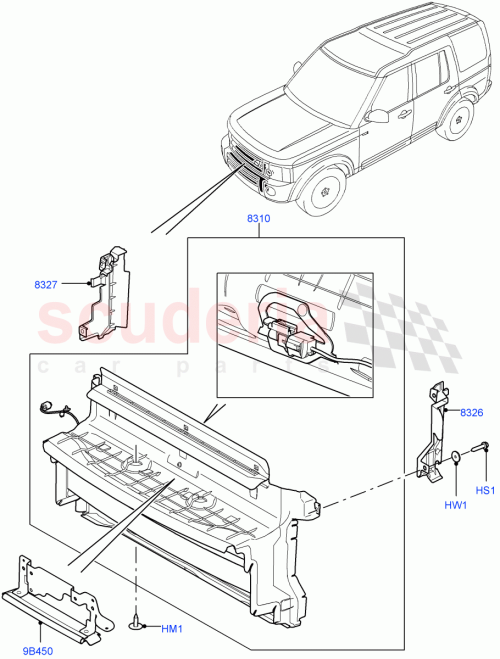 Part Diagram for Land Rover LR112445