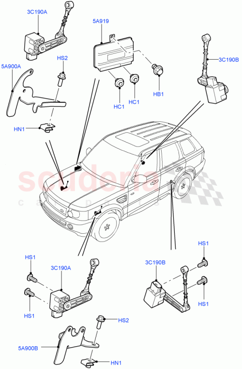 Part Diagram for Land Rover LR023650