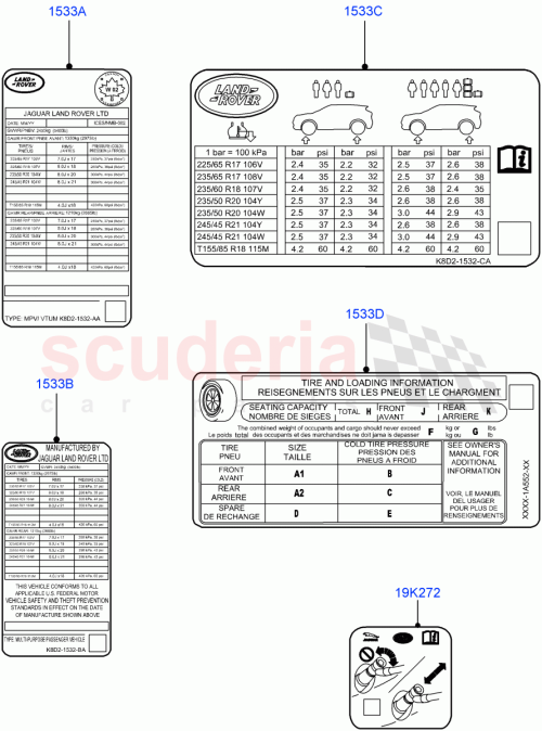 Part Diagram for Land Rover LR117445