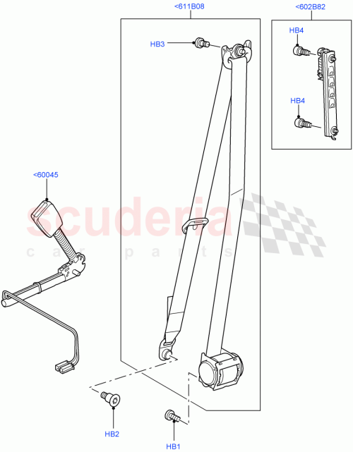 Part Diagram for Land Rover EVB500592PMA