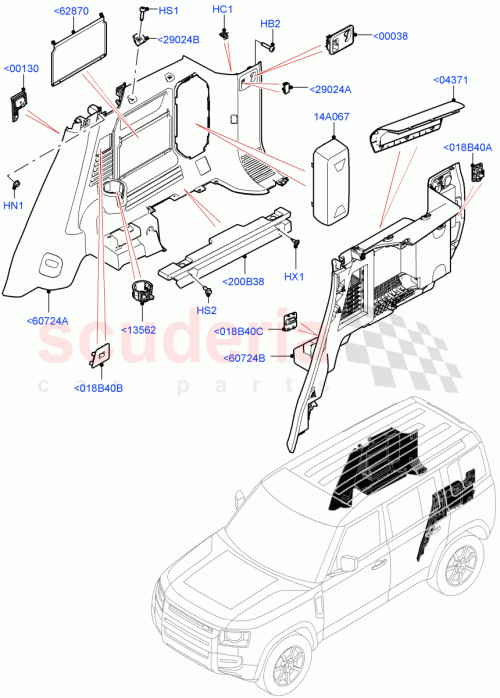Part Diagram for Land Rover LR163863