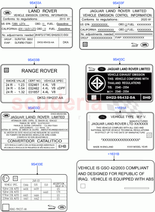 Part Diagram for Land Rover LR125748
