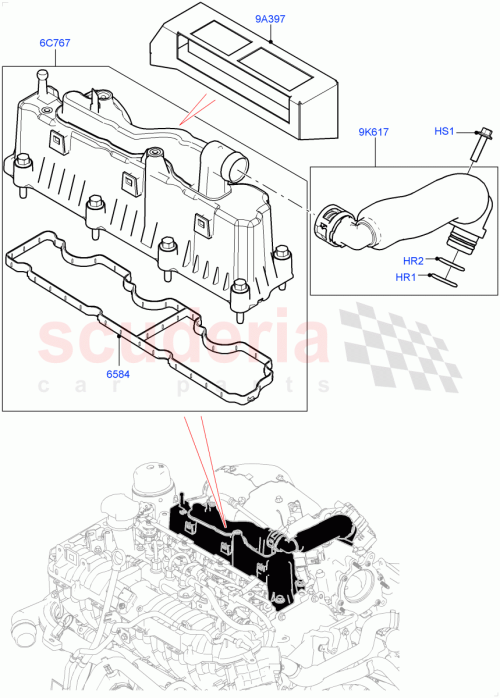Part Diagram for Land Rover LR084846