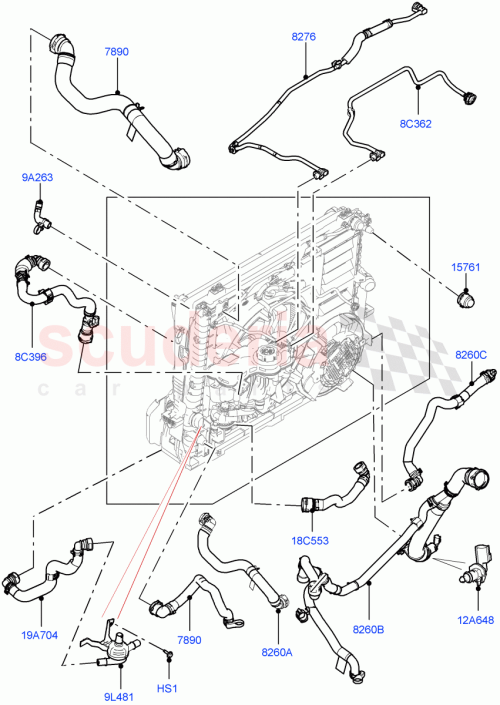 Part Diagram for Land Rover LR140824