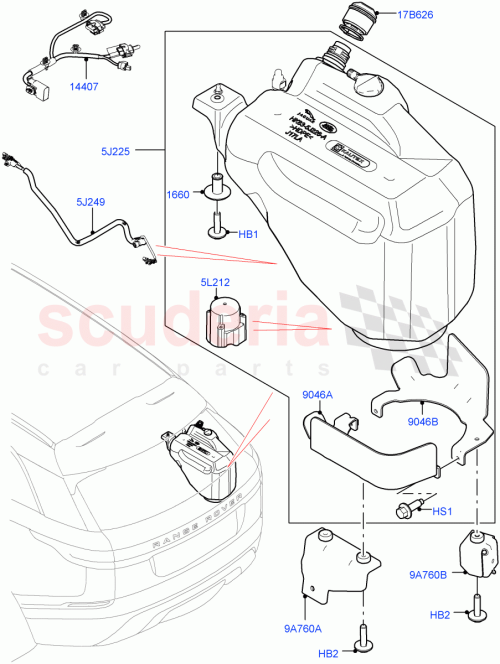 Part Diagram for Land Rover LR091644