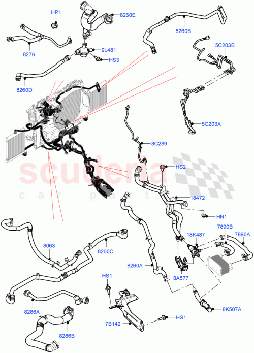 Part Diagram for Land Rover LR123079