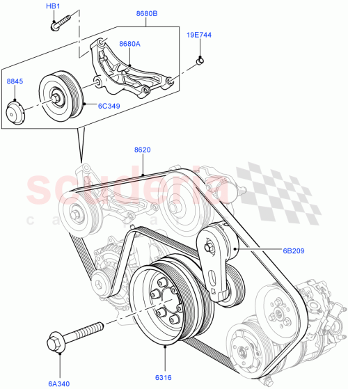 Part Diagram for Land Rover LR064185
