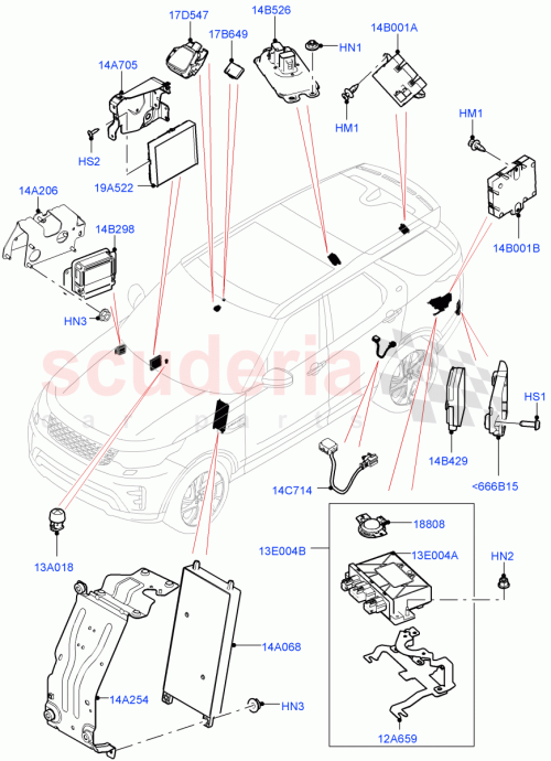 Part Diagram for Land Rover LR141841