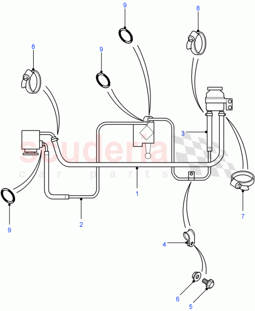 Part Diagram for Land Rover QGM500090