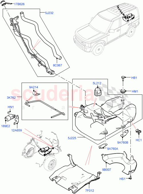 Part Diagram for Land Rover LR071360