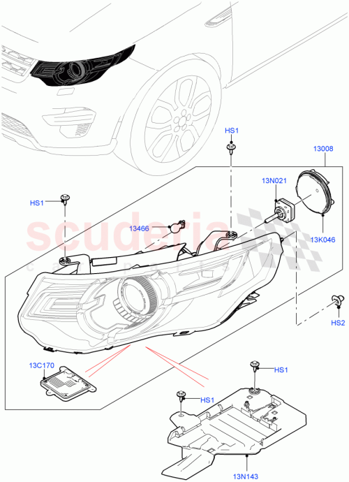 Part Diagram for Land Rover LR140057