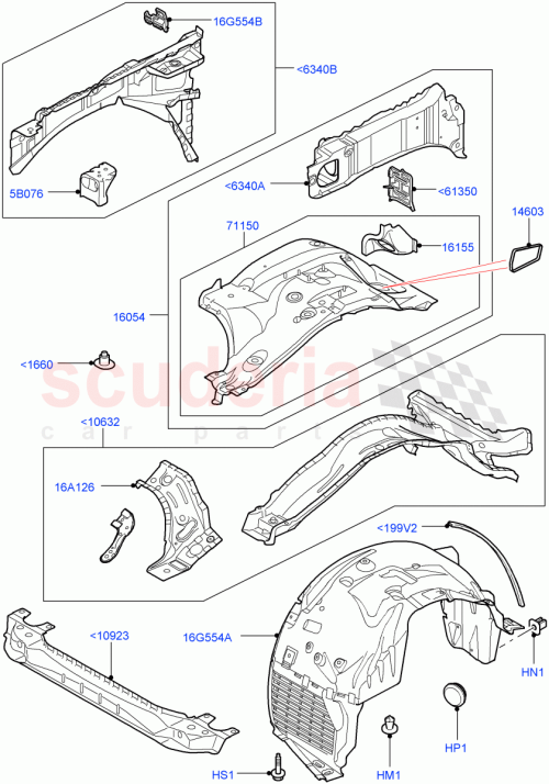 Part Diagram for Land Rover LR013250