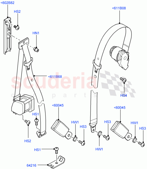Part Diagram for Land Rover LR019616