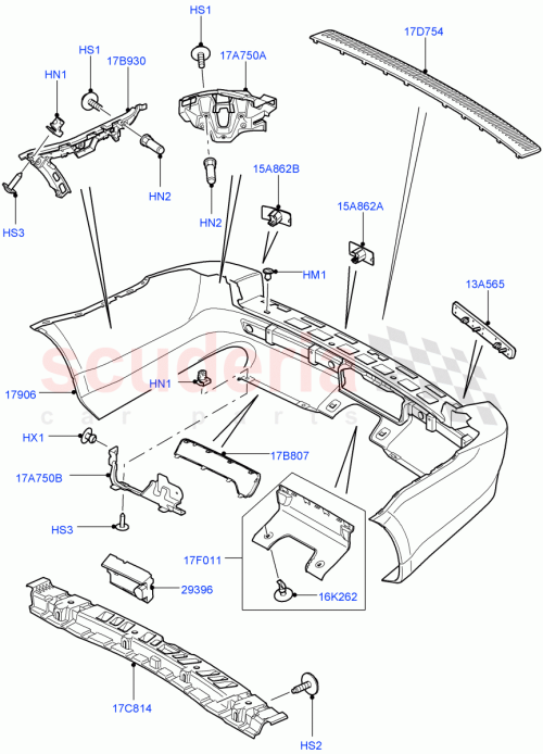 Part Diagram for Land Rover LR015132
