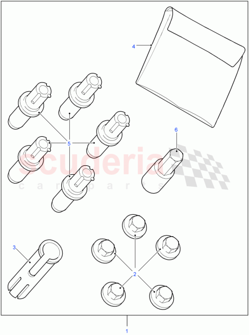 Part Diagram for Land Rover STC3411