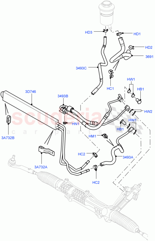 Part Diagram for Land Rover QGK500010