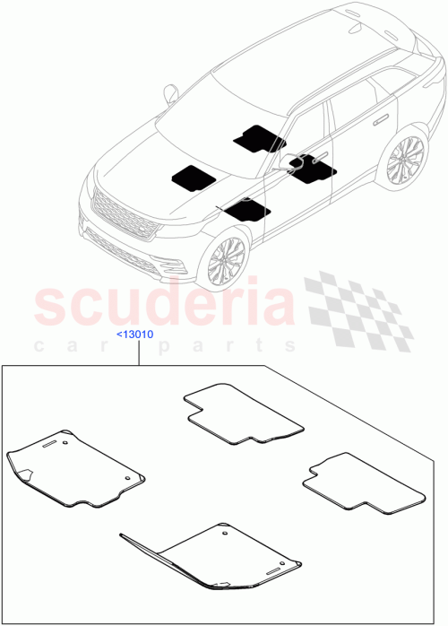 Part Diagram for Land Rover VPLYS0413