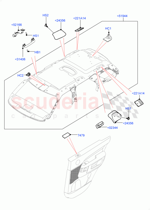 Part Diagram for Land Rover LR124752