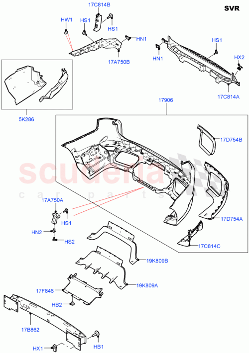 Part Diagram for Land Rover LR124619