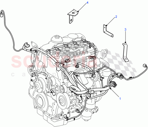 Part Diagram for Land Rover YSU100520
