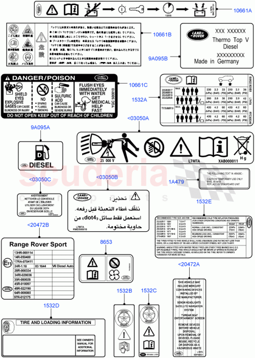 Part Diagram for Land Rover RRP500060