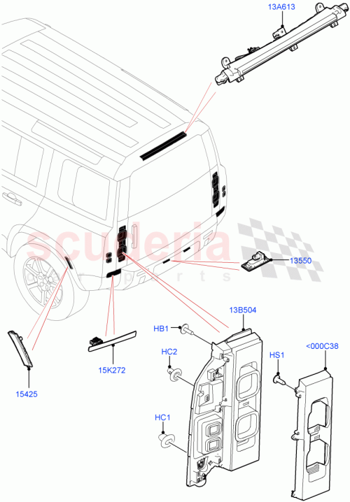Part Diagram for Land Rover LR129796