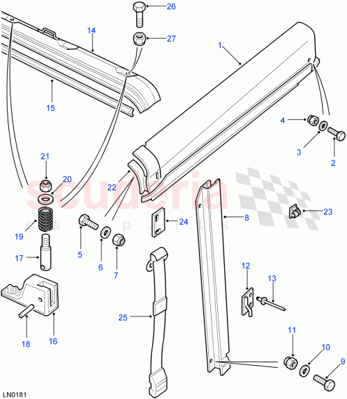 Part Diagram for Land Rover RRC3973