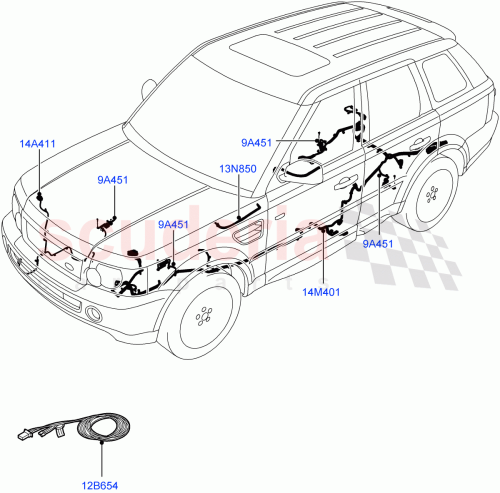 Part Diagram for Land Rover YNN500771