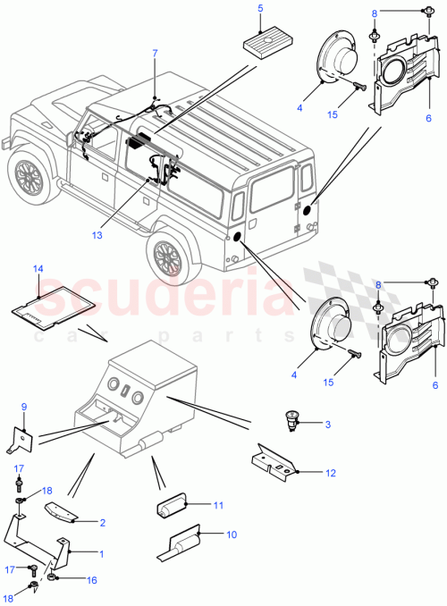 Part Diagram for Land Rover LR008912