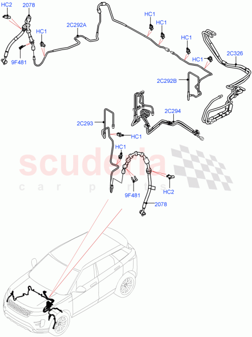 Part Diagram for Land Rover LR136578
