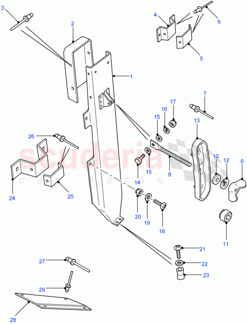 Part Diagram for Land Rover MTC1592
