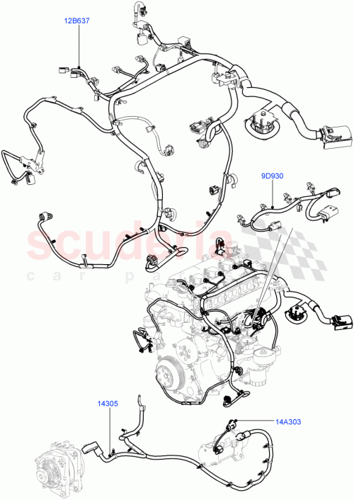 Part Diagram for Land Rover LR057608