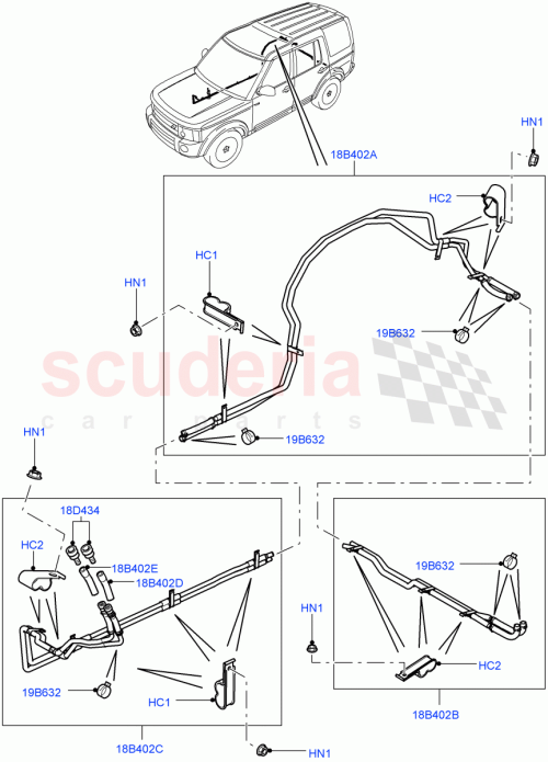 Part Diagram for Land Rover JHB501830