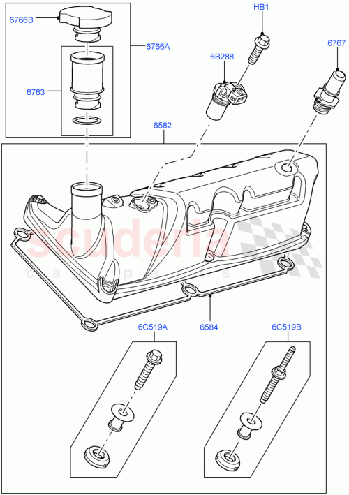 Part Diagram for Land Rover 4551160