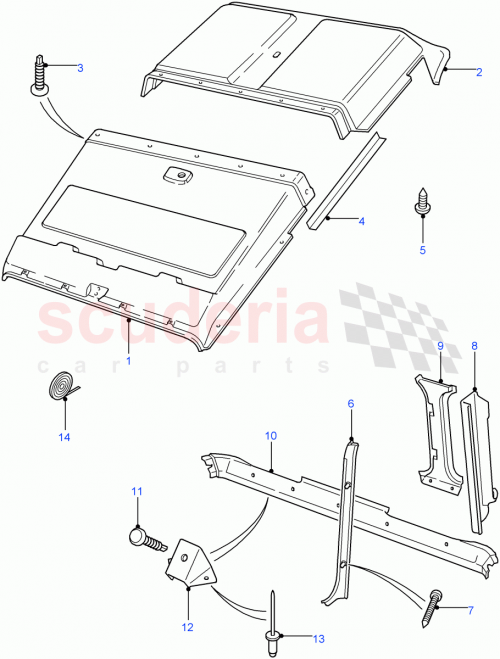 Part Diagram for Land Rover EDB000260LUH