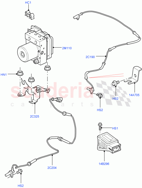 Part Diagram for Land Rover SSB500132